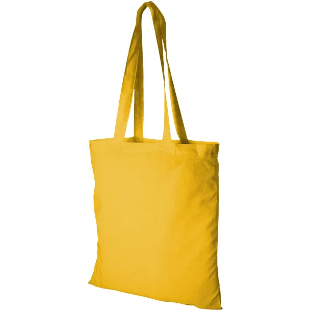 Madras 140 g/m² cotton tote bag - Unbranded Yellow