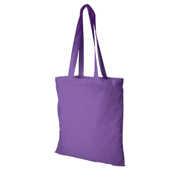 Madras 140 g/m² cotton tote bag Lavanda