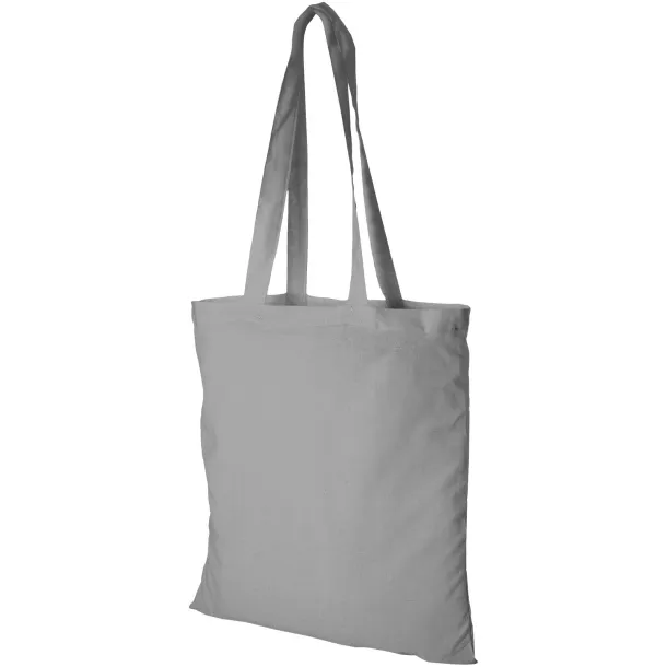 Madras 140 g/m² cotton tote bag Grey