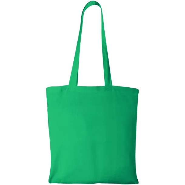 Madras 140 g/m² cotton tote bag Transparent green