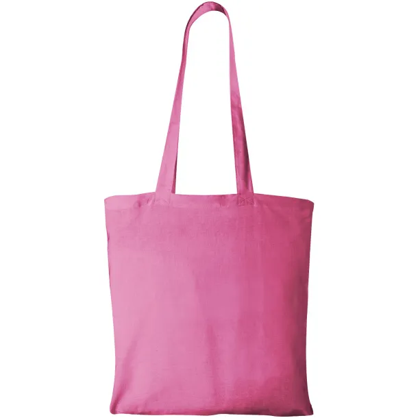 Madras 140 g/m² cotton tote bag Transparent pink