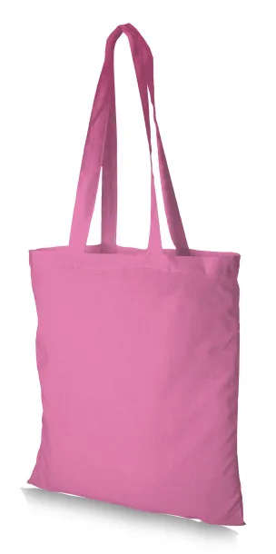 Madras 140 g/m² cotton tote bag Transparent pink