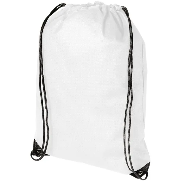 Evergreen non-woven drawstring backpack - Unbranded White