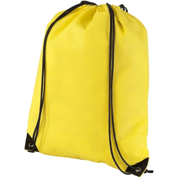 Evergreen non-woven drawstring backpack Yellow