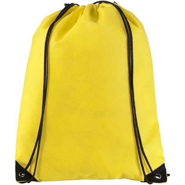 Evergreen non-woven drawstring backpack Yellow