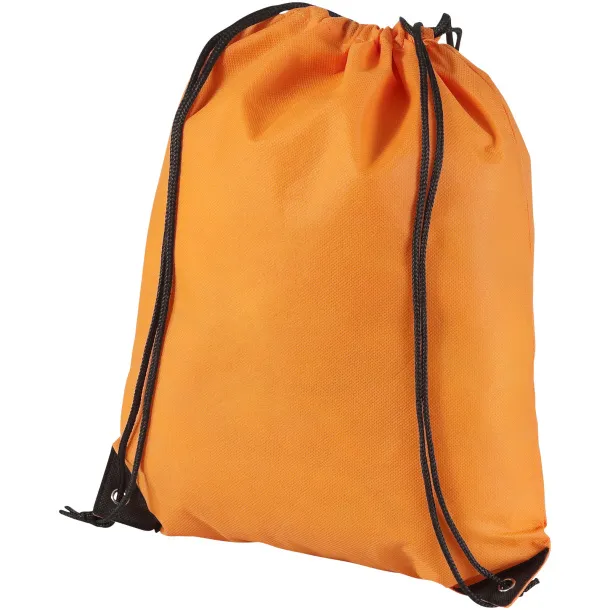 Evergreen non-woven drawstring backpack Orange