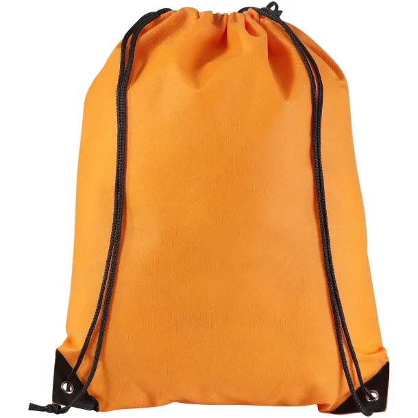 Evergreen non-woven drawstring backpack Orange