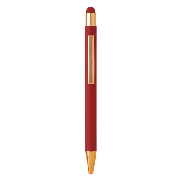 TITANIUM TOUCH GOLD Metal "touch" ball pen Red