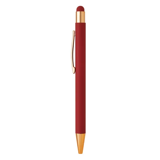 TITANIUM TOUCH GOLD Metal "touch" ball pen Red