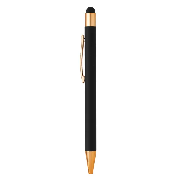 TITANIUM TOUCH GOLD Metal "touch" ball pen Black