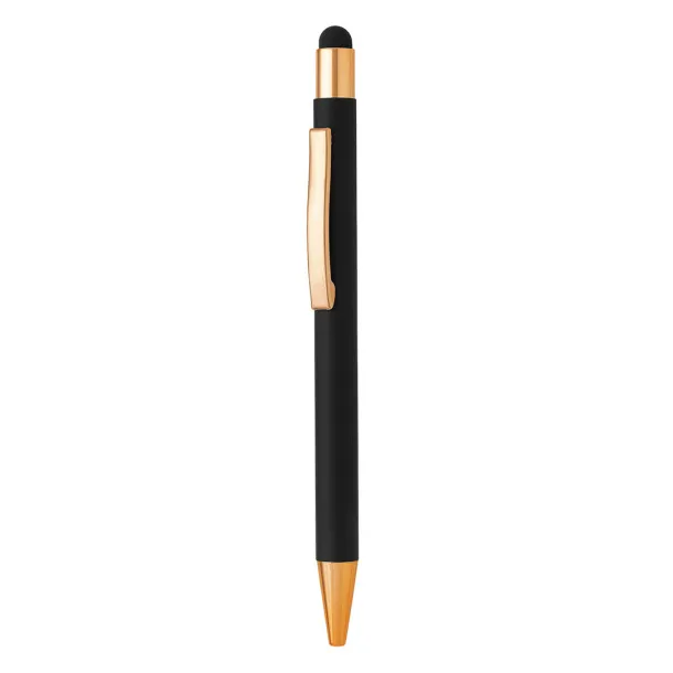 TITANIUM TOUCH GOLD Metal "touch" ball pen Black