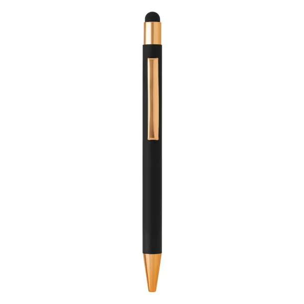 TITANIUM TOUCH GOLD Metal "touch" ball pen Black