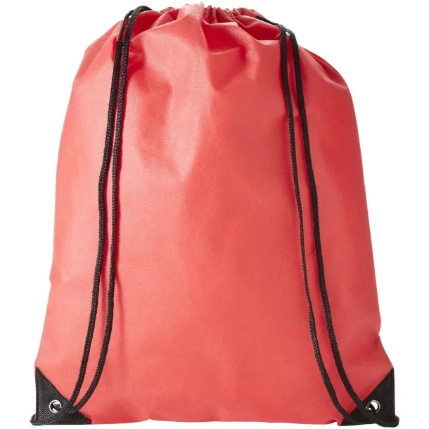 Evergreen non-woven drawstring backpack Red