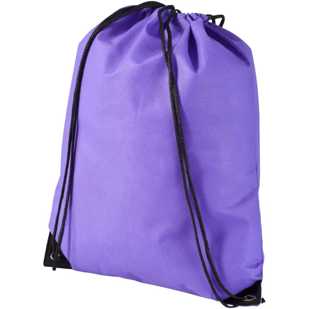 Evergreen non-woven drawstring backpack Lavender