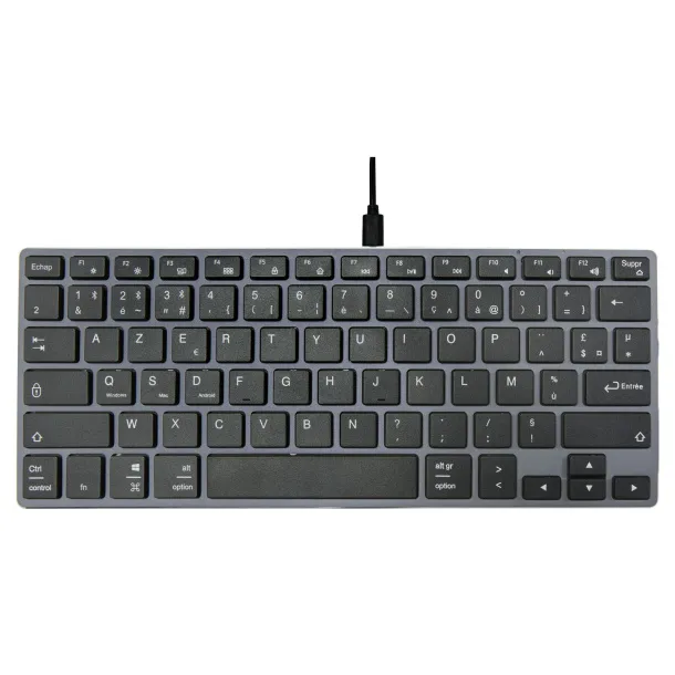 Hybrid Bluetooth tipkovnica - AZERTY - Tekiō® Crna