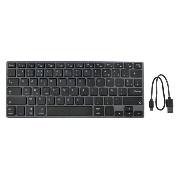 Hybrid Bluetooth tipkovnica - AZERTY - Tekiō® Crna