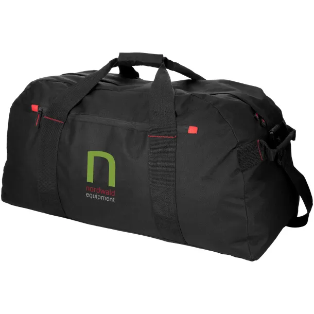 Vancouver extra large travel duffel bag - Bullet Solid black Red