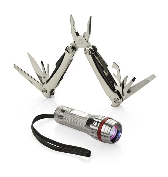 TINKER višenamjenski, putni set srebrny