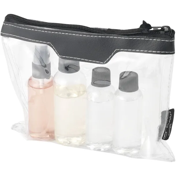 Munich airline approved travel bottle set - Unbranded Solid black