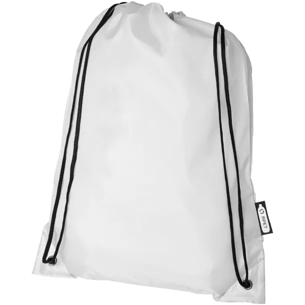 Oriole RPET drawstring backpack - Unbranded White