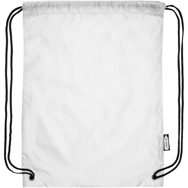 Oriole RPET drawstring backpack - Unbranded White