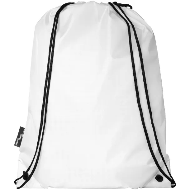 Oriole RPET drawstring backpack - Unbranded White