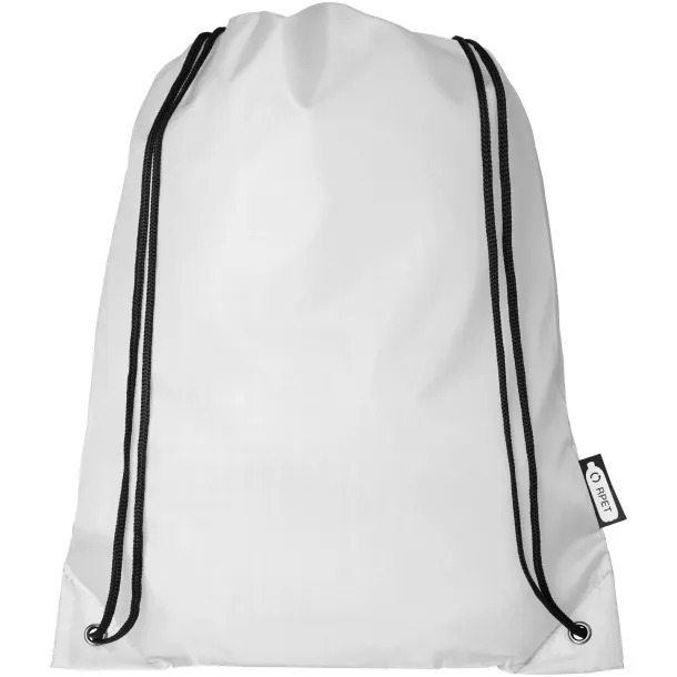 Oriole RPET drawstring backpack - Unbranded White