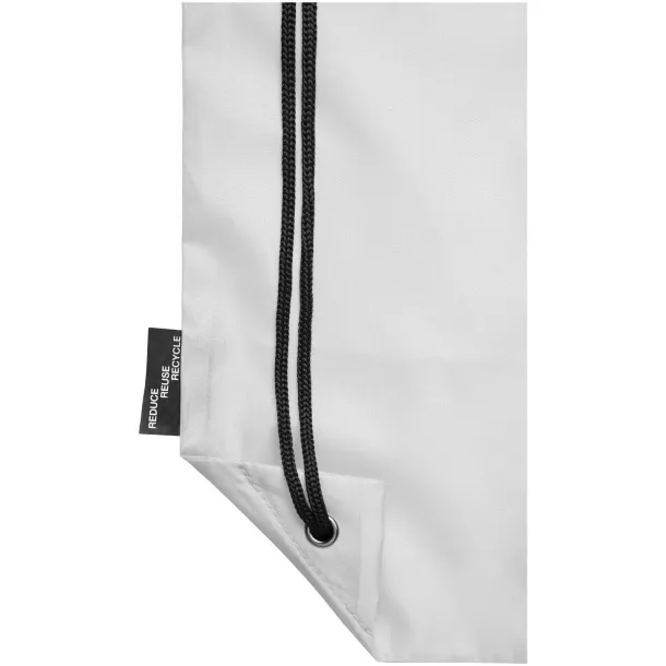 Oriole RPET drawstring backpack - Unbranded White