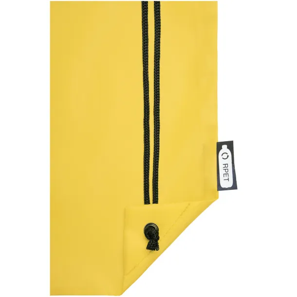 Oriole RPET drawstring backpack - Unbranded Yellow