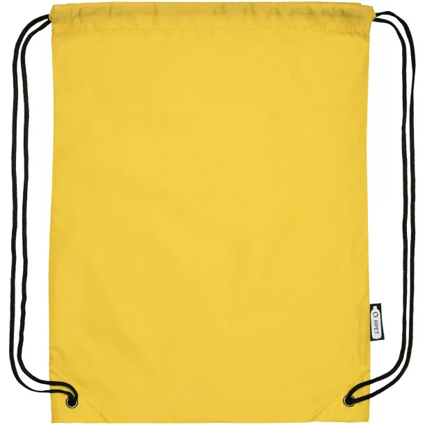 Oriole RPET drawstring backpack - Unbranded Yellow