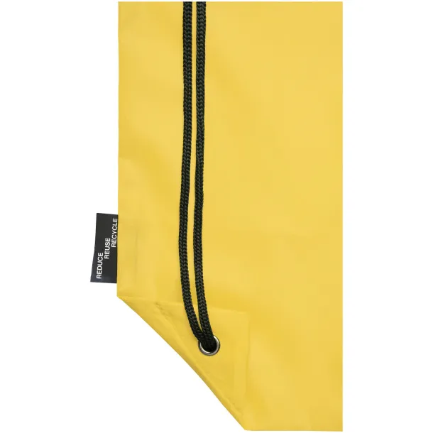 Oriole RPET drawstring backpack - Unbranded Yellow