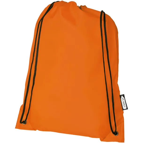 Oriole RPET drawstring backpack Orange