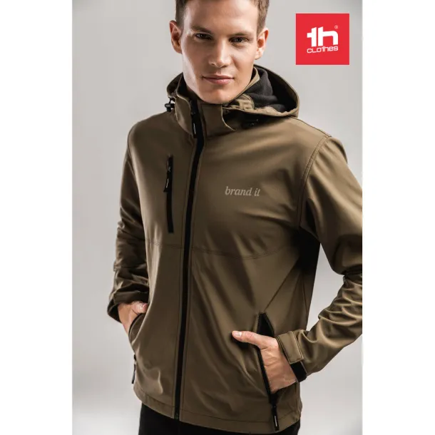 ZAGREB Men's softshell with removable hood