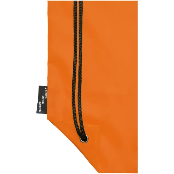 Oriole RPET drawstring backpack Orange