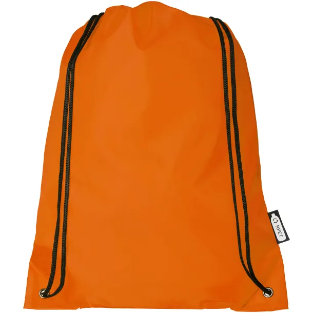 Oriole RPET drawstring backpack Orange