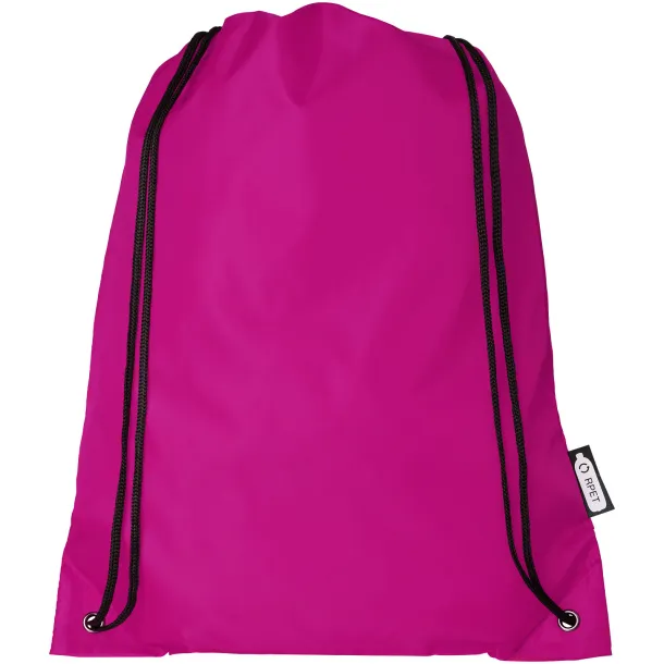 Oriole RPET drawstring backpack Magenta