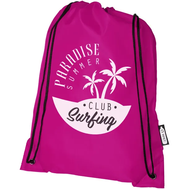 Oriole RPET drawstring backpack Magenta