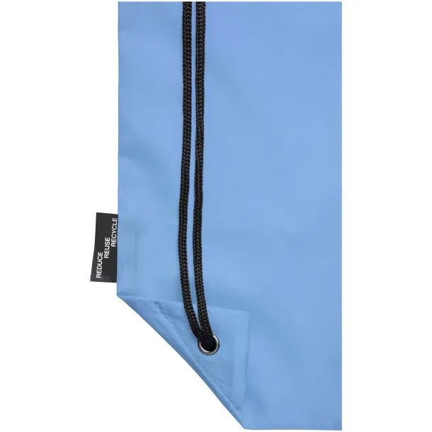 Oriole RPET drawstring backpack Light blue