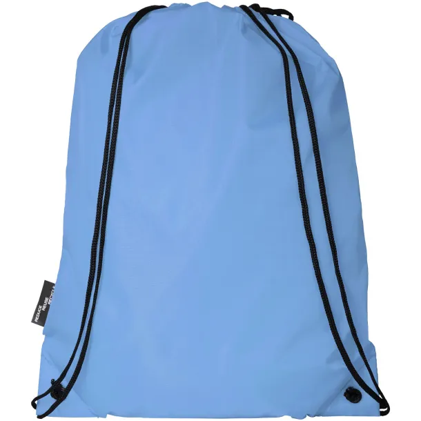 Oriole RPET drawstring backpack Light blue