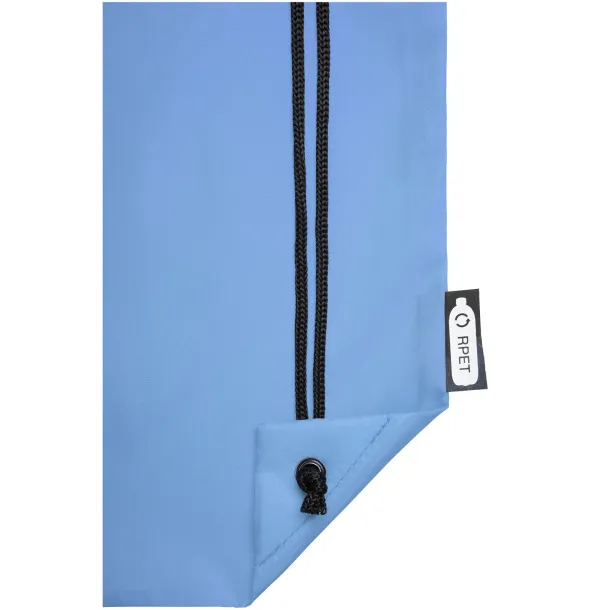 Oriole RPET drawstring backpack Light blue