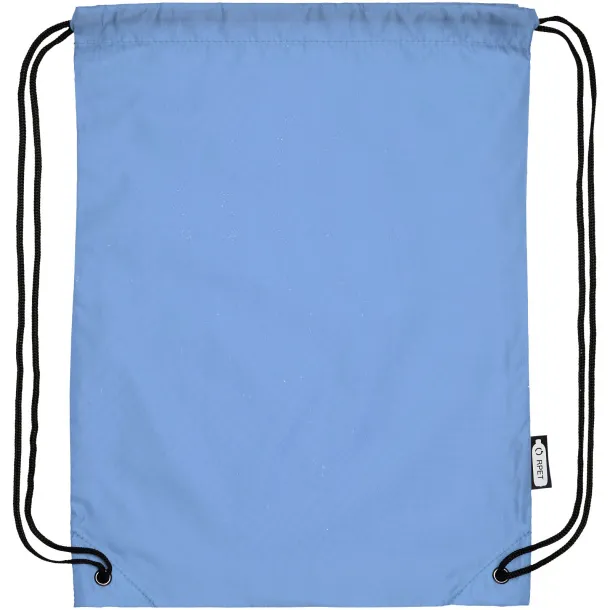 Oriole RPET drawstring backpack Light blue