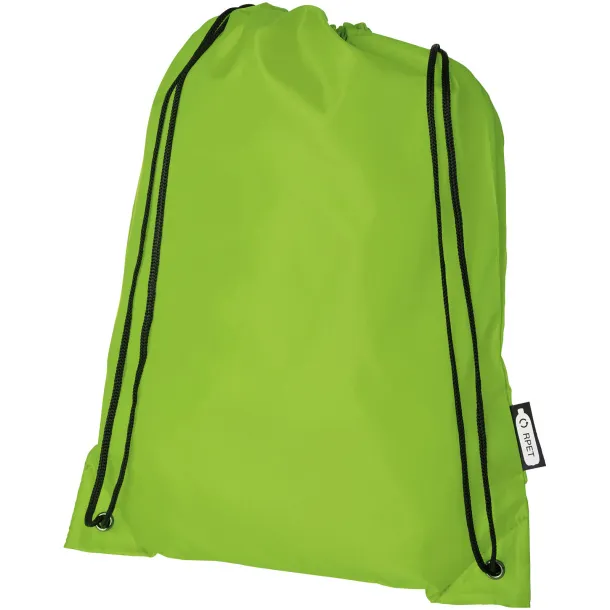 Oriole RPET drawstring backpack Lime