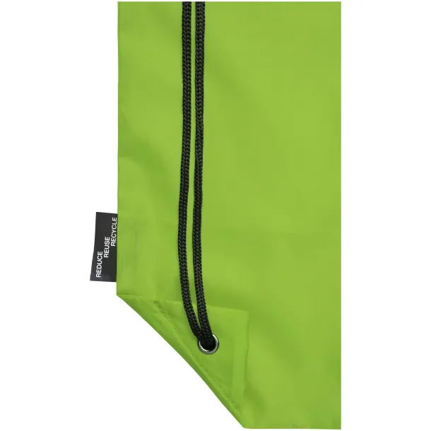 Oriole RPET drawstring backpack Lime