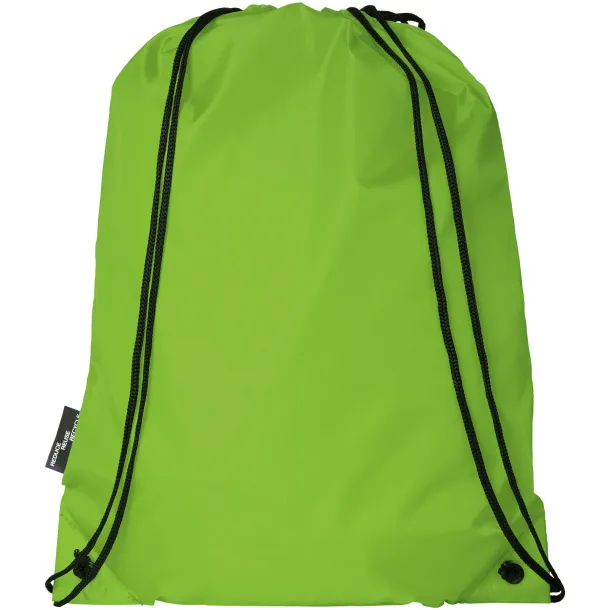 Oriole RPET drawstring backpack Lime