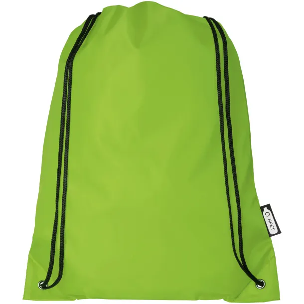 Oriole RPET drawstring backpack Lime