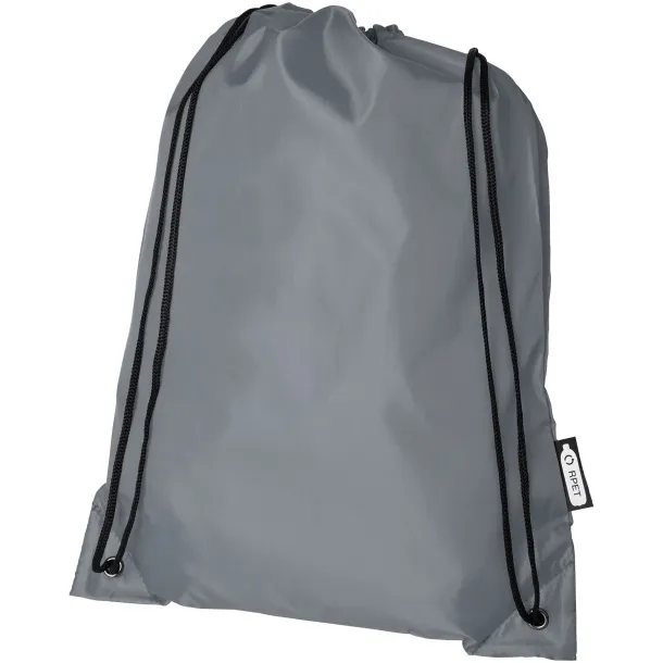 Oriole RPET drawstring backpack - Unbranded Grey