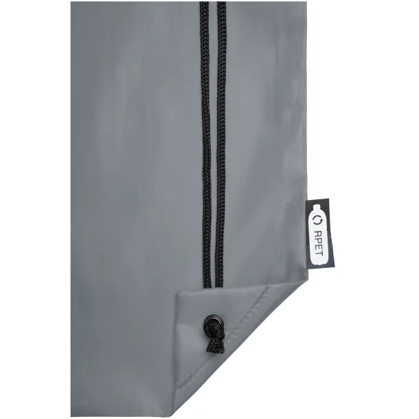 Oriole RPET drawstring backpack - Unbranded Grey