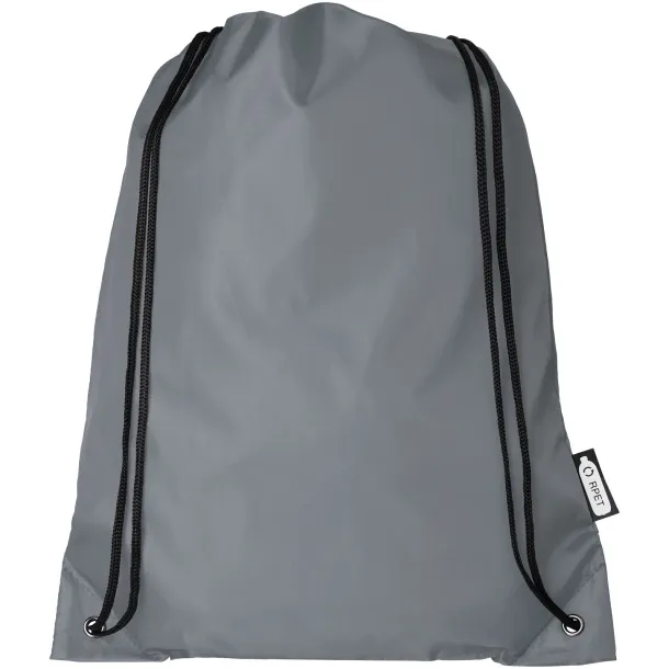 Oriole RPET drawstring backpack - Unbranded Grey