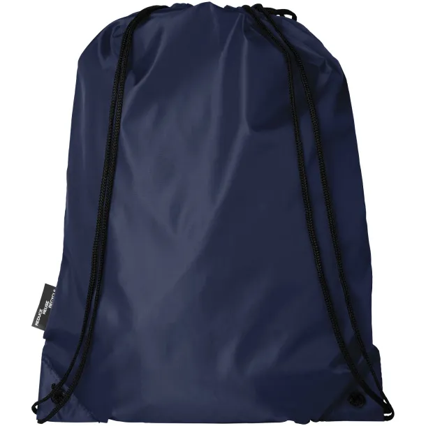 Oriole RPET drawstring backpack Navy Blue