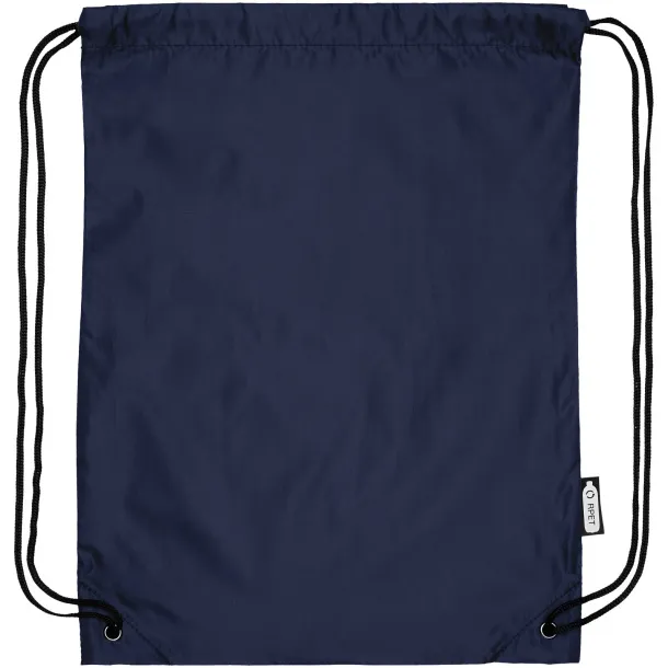 Oriole RPET drawstring backpack Navy Blue